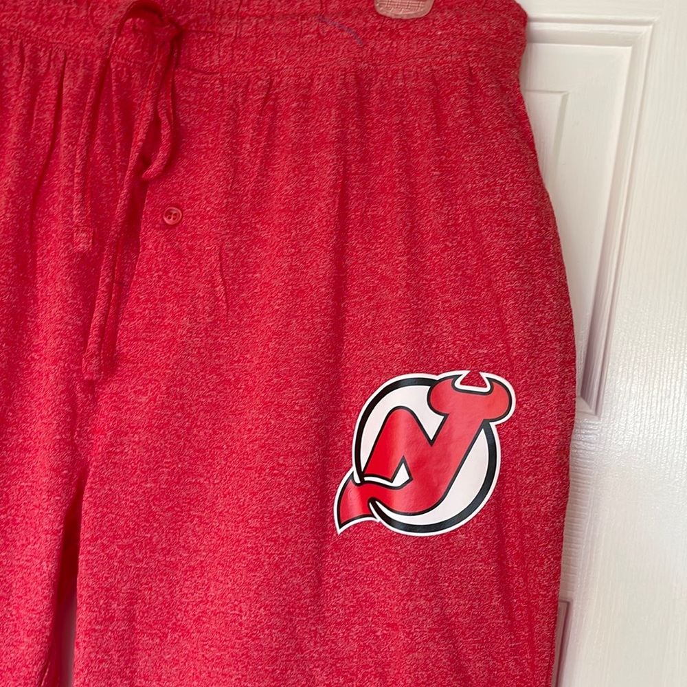 Mens L NJ Devils Sleep Bottoms
